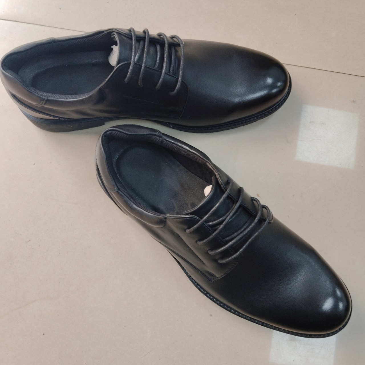 新城管安保制式全皮皮鞋男新款商务正装男士皮鞋休闲透气软底软面