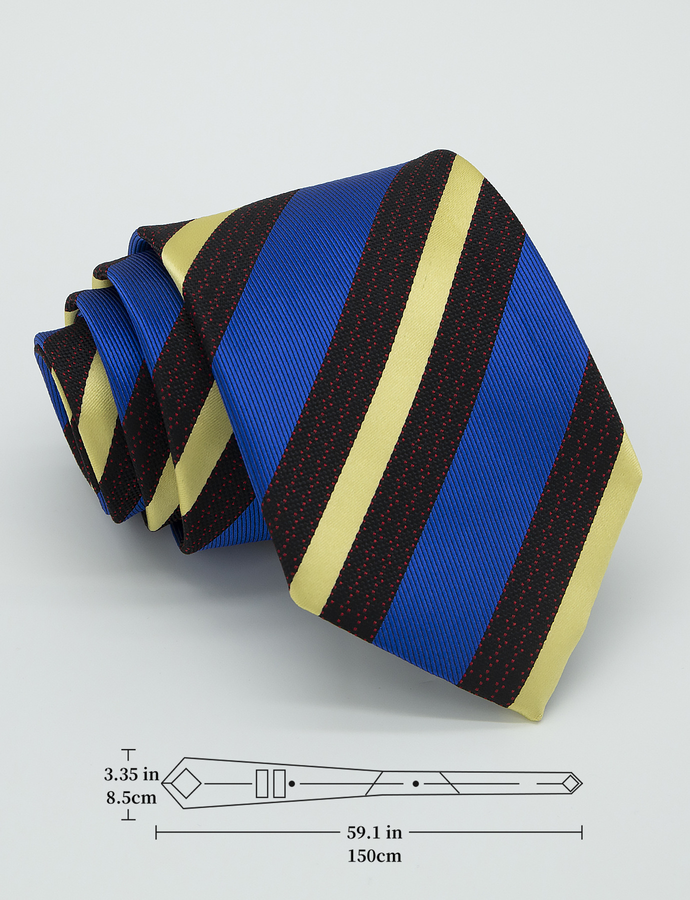 Business Formal Stripe Plaid Polyester Unisex Tie display picture 5