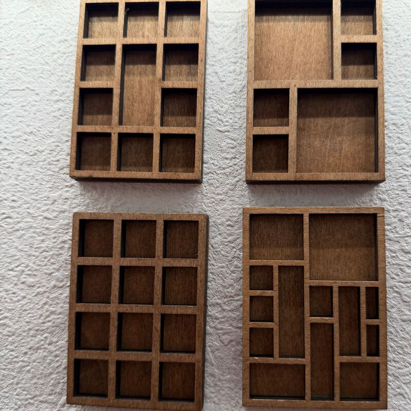 Cross-Border Wooden Miniature Jewelry Rack Ore Specimen Storage Ornaments Modern Simple Cross-Border Wooden Miniature Jewelry