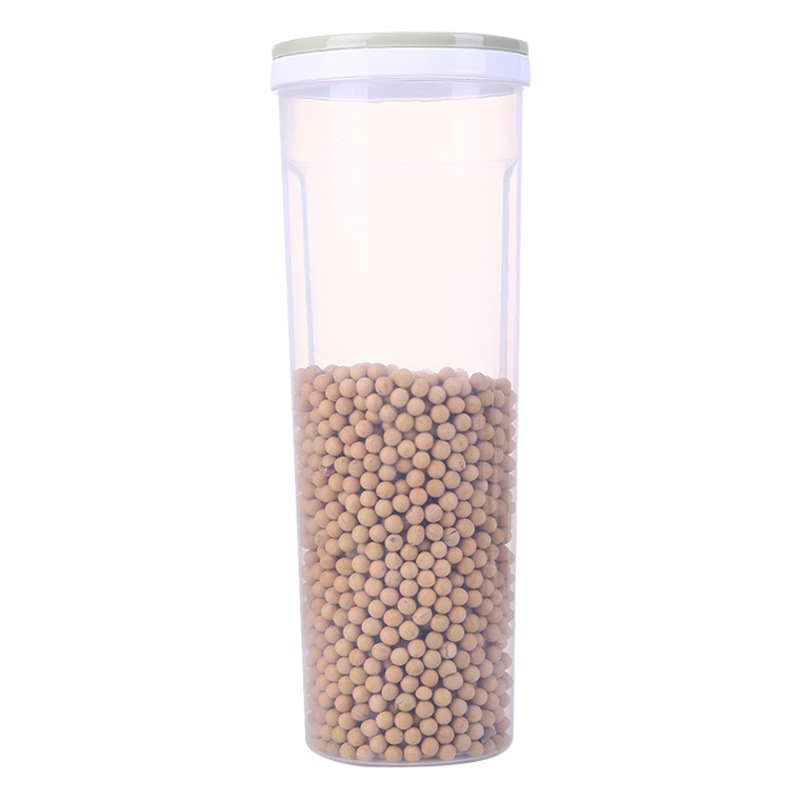 Caja de fideos de cocina plástico redondo transparente sellado tarro granos caja de almacenamiento tarro de almacenamiento del hogar tarro de almacenamiento