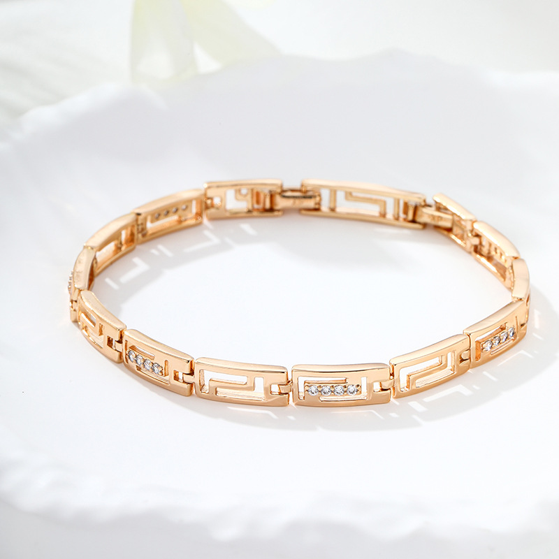 Pulsera con Diseño de Gran Muralla de Aleación Calada
