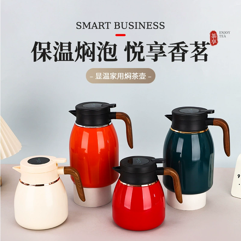 Smart teapot stainless steel, thermos, tea, (Physicals)