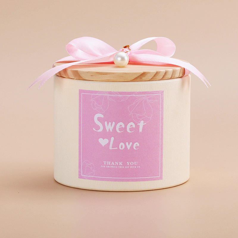 X07T14 화이트 핑크 스티커 (진주 펜던트)