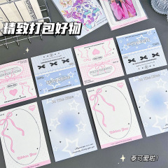 Ins韓系カードヘッドバックカードシンプルなアメリカ式包装材料小カードプレゼント包装装飾カード