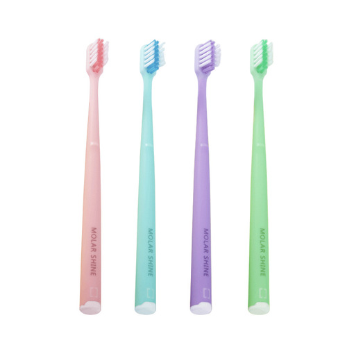 [Orthodontic Toothbrush] Small brush head with fine soft bristles to clean the oral cavity and correct teeth with steel braces printed with logo