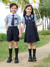 幼儿园园服夏装英伦学院风儿童大班合唱班服套装毕业照小学生校服