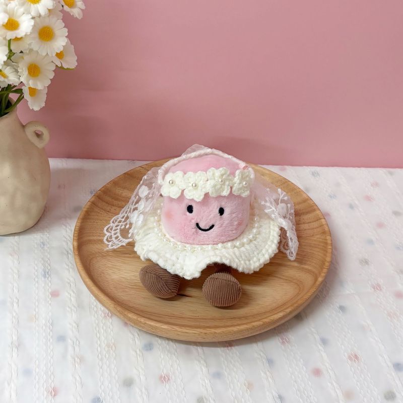 [ロマンチックな結婚式] 新しい手作りかぎ針編みマシュマロベビー服装飾品かわいい人形アクセサリー工場直販|undefined