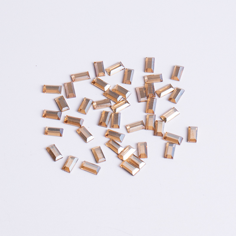 직사각형 3*7mm 샴페인 평면 바닥 특수 형상 [ZX049-08]