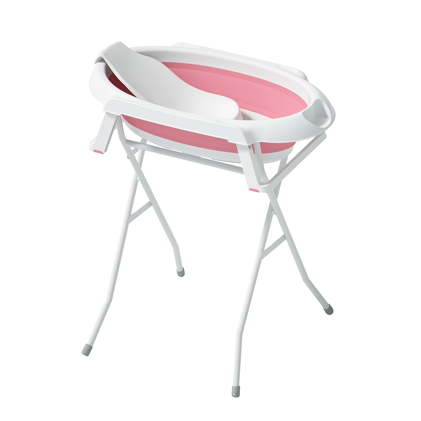Bañera para bebés, bañera para bebés plegable, soporte alto, mesa de cuidado del recién nacido, mesa de contacto para lavar el trasero y cambiar el pañal