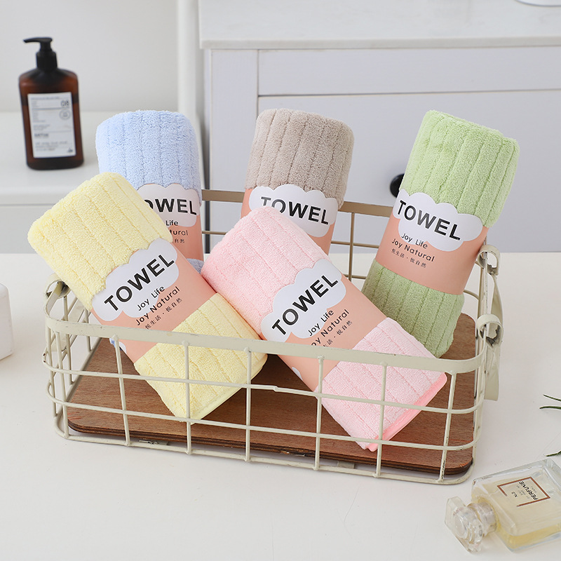 coral bath towel