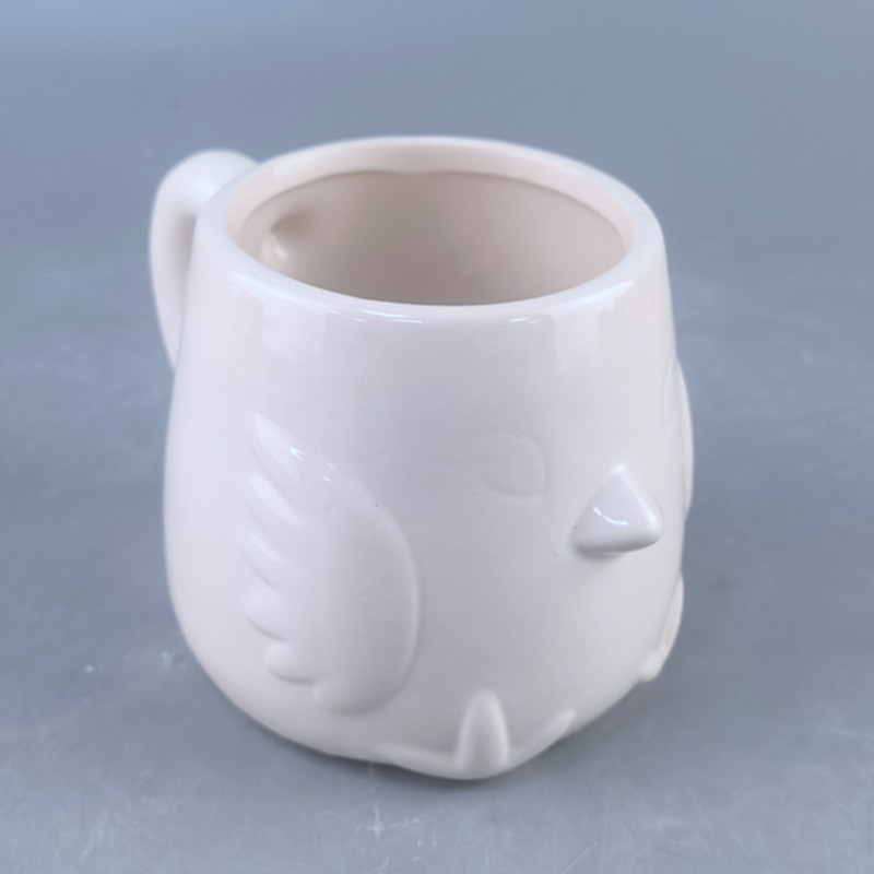 Taza para colorear con pincel de cerámica cuidadosamente seleccionada, pintura navideña, taza de agua para graffiti, taza educativa de porcelana de temperatura media para pintura DIY