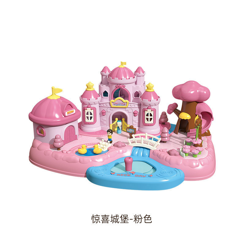 Simulación magnética infantil transfronteriza Jardín de sueños Castillo modelo de casa Jardín granja escena casera juguetes