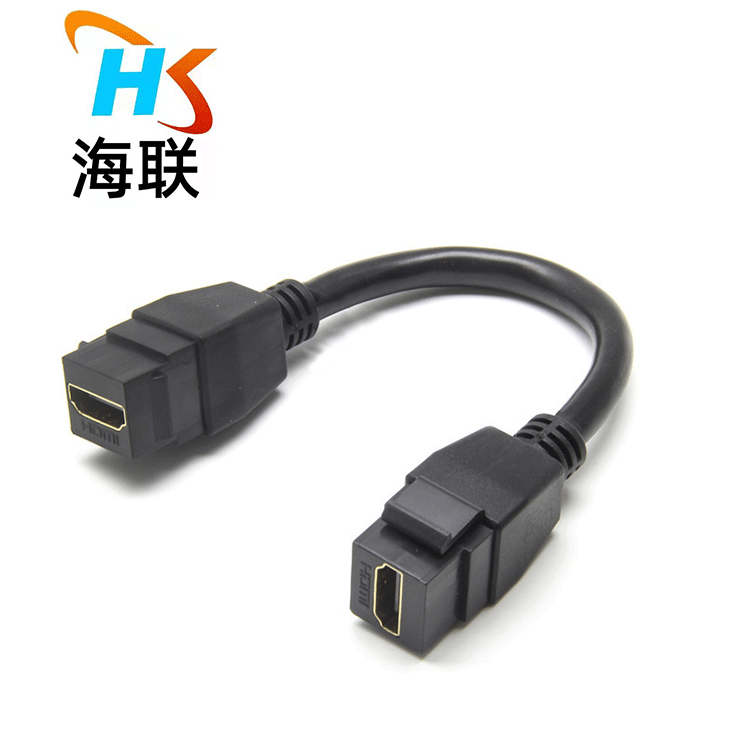 HDAF TO AF  母对母两头卡扣模块线  L=0.2M  面板2.0高清