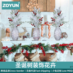 国境を越えたクリスマス装飾品杉ベリー花輪門掛クリスマス倒掛木半面樹掛クリスマス配置