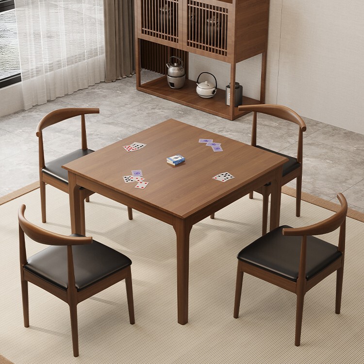 Special Table for Playing Cards, Solid Wood Chess and Card Table, Small Square Table, Eight Immortals Table, Square Table and Chairs