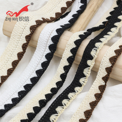 Ladies' small orchid-style, cotton-linened, beaded shell-shaped, fluffy yarn edge trim, lace clothing collar and cuffs, accessories, hats, and auxiliary materials