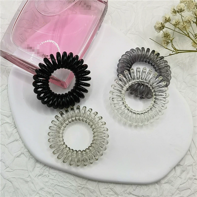 Резинка для волос с градиентной телефонной трубкой 3,8 см, прозрачная резинка, повязка на голову, ювелирные изделия, оптовая продажа головных уборов из Иу, трансграничный экспорт