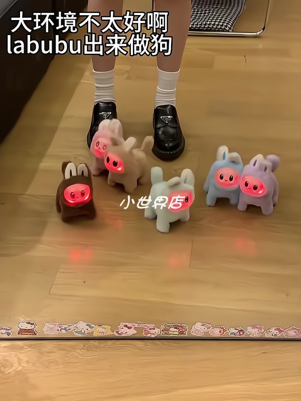 邪悪な抽象ラブ犬が動く歌う人形ビニール顔電気ぬいぐるみ子犬子供のおもちゃ|undefined
