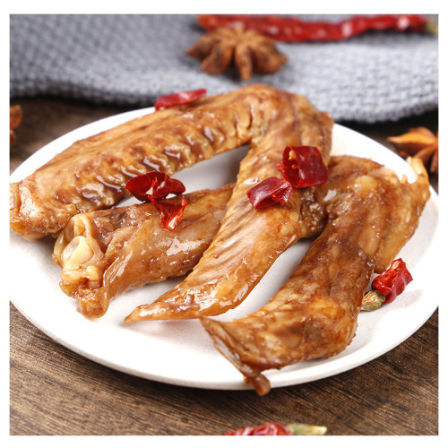 Duck Wings from Longyan, Spicy and Sour, 33g, Ready-to-Eat Duck Meat Snack, Duck Wing Tips, Leisure Snack, Duck Claws