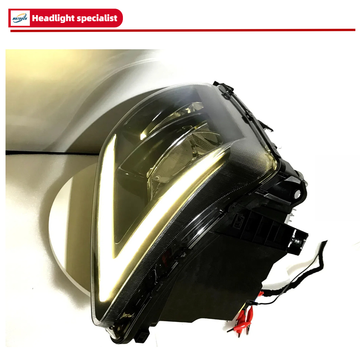 Camión de lámpara LED halógeno delantero montaje Volvo-aplicable a la importación de camión pesado HOW FMX500 accesorios de lámpara