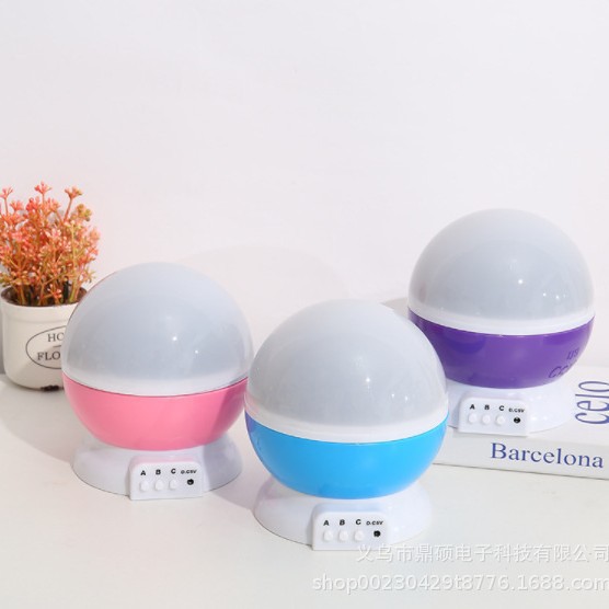 LED luces de sueño románticas giratorias de proyección de estrellas USB proyector de estrellas creativo 3D luz de noche para niños