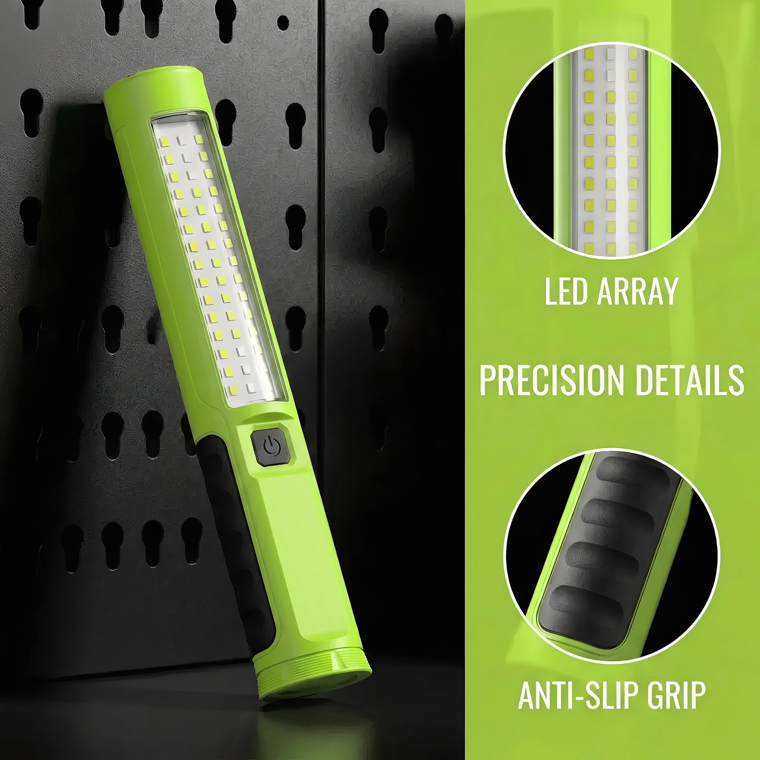 Led Car Repair Work Light, Rechargeable with Magnet, Handheld Anti-Fall Car Repair Light, Emergency Light