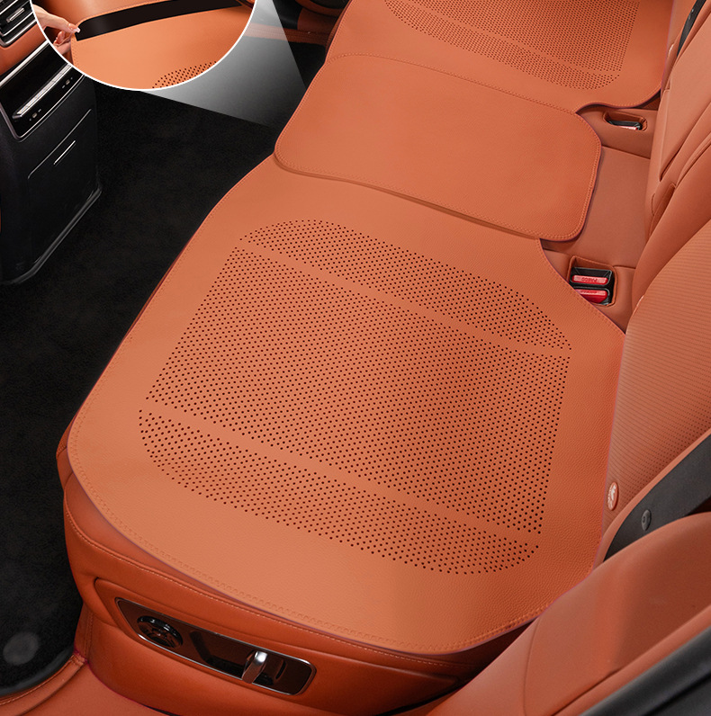 2025 New Car Seat Cushion, Universal for All Seasons, High-End, Ventilated, Cool and Breathable, Summer Cool Single-Piece Main Driver's Seat Cover