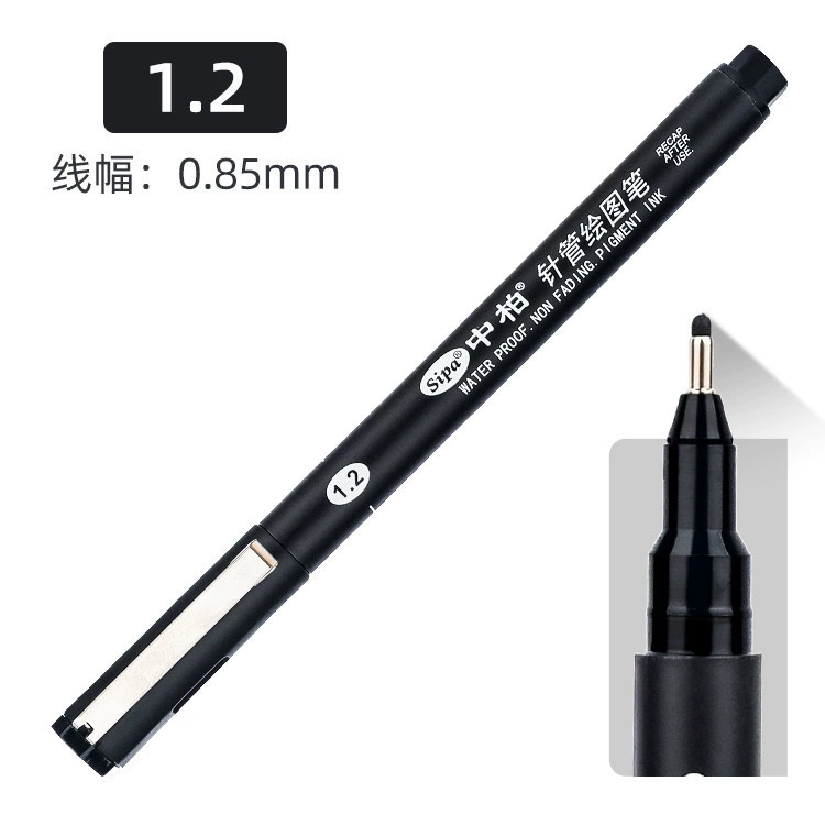Синельная ручка Fineliner Sipa, водостойкие линеры с игольчатым кончиком для комиксов, 0,05–1,2 мм, одиночные или наборы по 8/10 шт