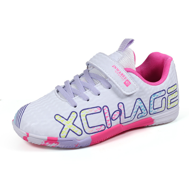 Kindervoetbalschoenen met klittenbandsluiting, lichtgewicht noppen voor tieners en studenten, geschikt voor oudere kinderen en wedstrijden._voghion.com