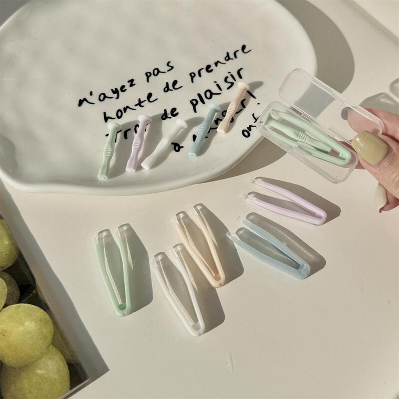 Contact Lens Case Wearing Tool, Portable Clip, Applicator Stick, Colored Contact Lens Case, Integrated Clip Box