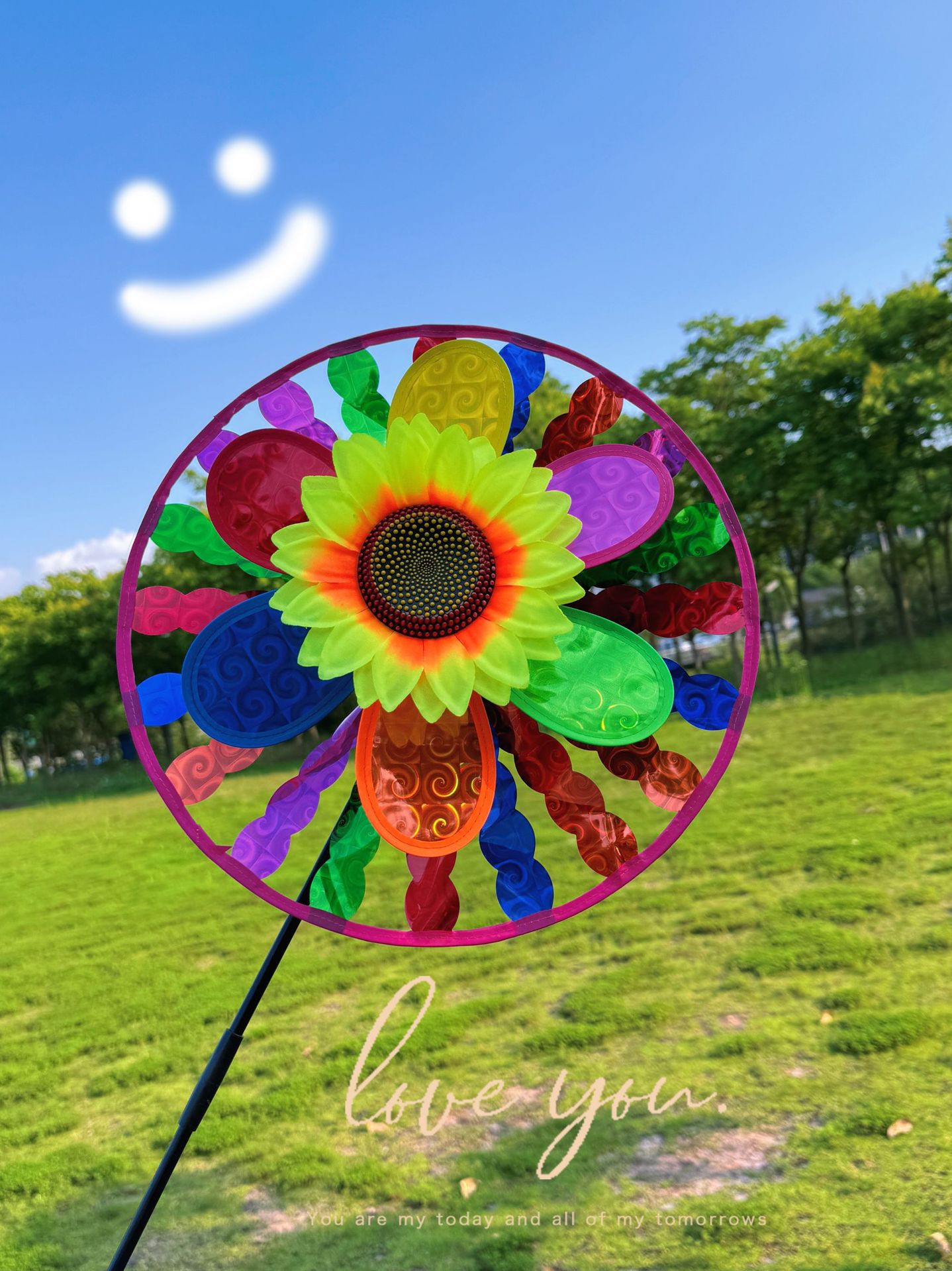 대형 턴테이블 풍차 - 이중 회전 해바라기