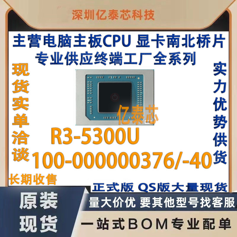 R3-5300U 100-000000376/-40 AMD Ryzen3 Ruilong CPU Processor for Factory