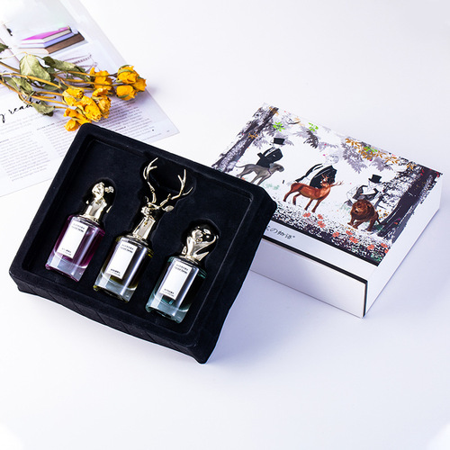 Flower Story cross-border animal head fox elk animal perfume male and female gift box set live broadcast