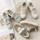 [free shipping] summer men's breathable canvas shoes casual sports lace-up versatile thick-soled small white men's shoes 1220