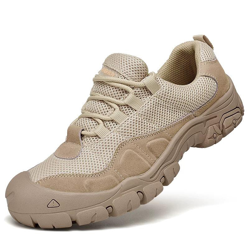 Botas de combate transfronterizas de arena de tamaño grande ventiladas al aire libre anti-deslizante ventiladas de baja altura zapatos de montaña de baja altura 5189