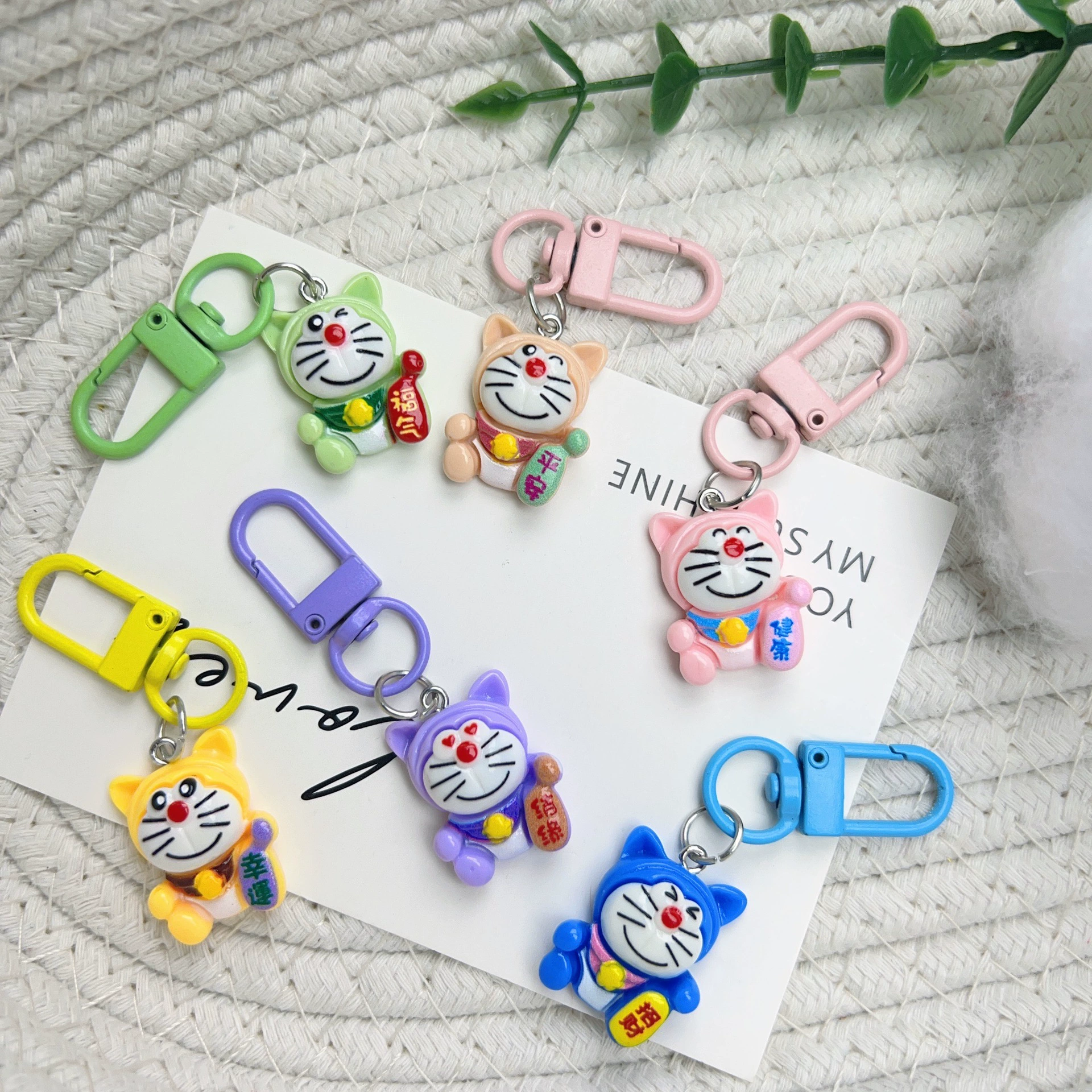 Брелок Lucky Jingle Cat, милый кулон, студенческая школьная сумка, сумка для девочек, подвеска, аксессуары, ювелирные изделия, подарок лучшему другу