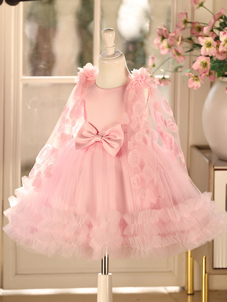 Vestido de niña transfronteriza vestido de princesa vestido de niña desfile anfitrión espectáculo vestido de nicho vestido de diseño