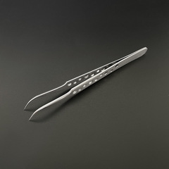 ESD series stainless steel tweezers, slender tip, no pressure edge, hardened and highly elastic tweezers
