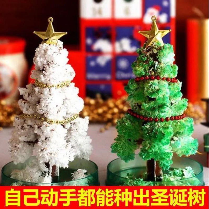 Paper Tree Blooms Christmas Tree Magical Watering Growing Magic Crystal Tree Blooms DIY Handmade Toys Christmas Gift
