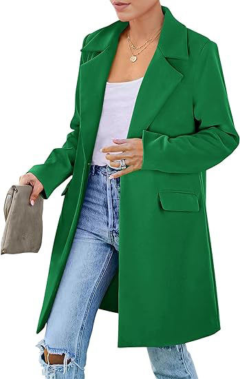 Damen Wollmantel Für Herbst Und Winter Cardigan Mit Einem Knopf_voghion.com