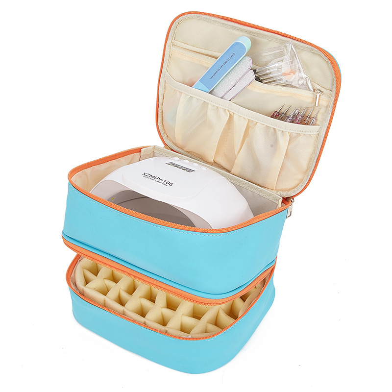 2023 transfronteriza 42 botellas de gran capacidad bolsa de almacenamiento de esmalte de uñas viaje a casa Portátil Bolsa de cosméticos de aceite esencial