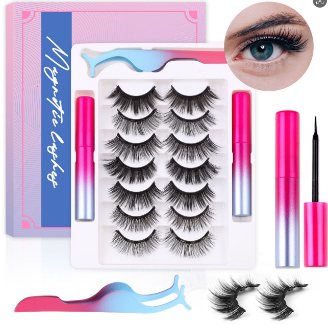 Explosiva transfronteriza 280 racimos de pestañas postizas curvas D gruesas naturales 8-16mm30P de un solo racimo DIY segmentada de cabello autoinjertado