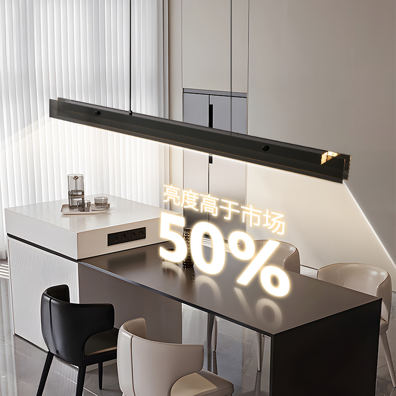 Candelabro de una palabra, estilo italiano, isla minimalista, barra, lámpara decorativa, lujo ligero, diseño de vidrio moderno simple, lámpara de restaurante