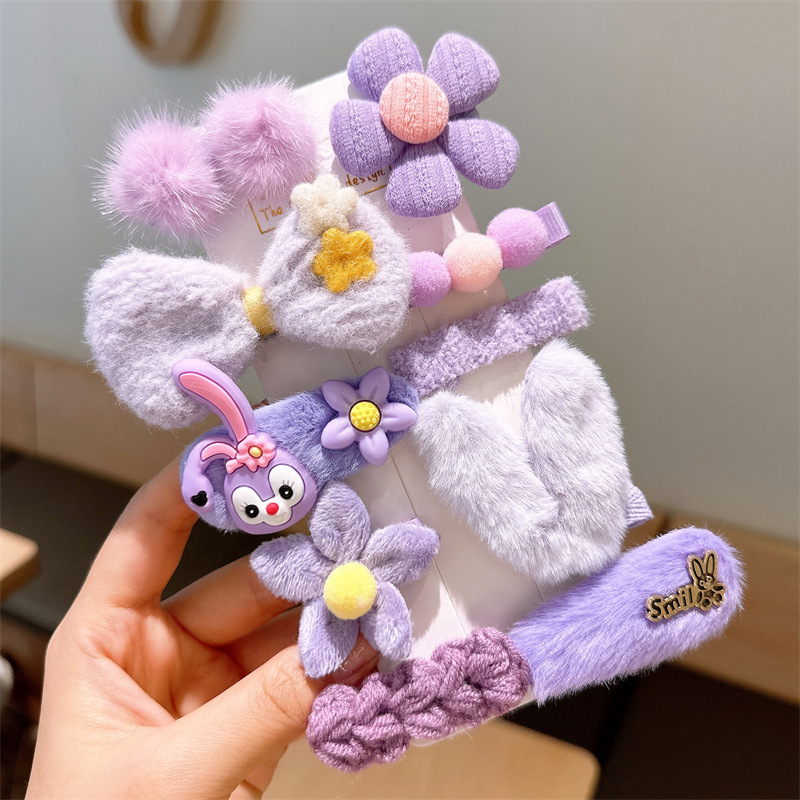 Red de Internet para niños horquilla tocado 2025 nueva niña horquilla niña linda bebé flequillo clip de cabello roto