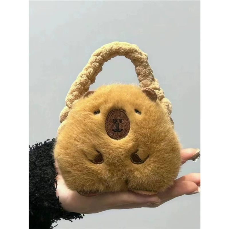 Почтовый Autumn Winter Plush Card Posela Bag - сумка-подголовник для собак с ушами или версия Kapibala, стандарт