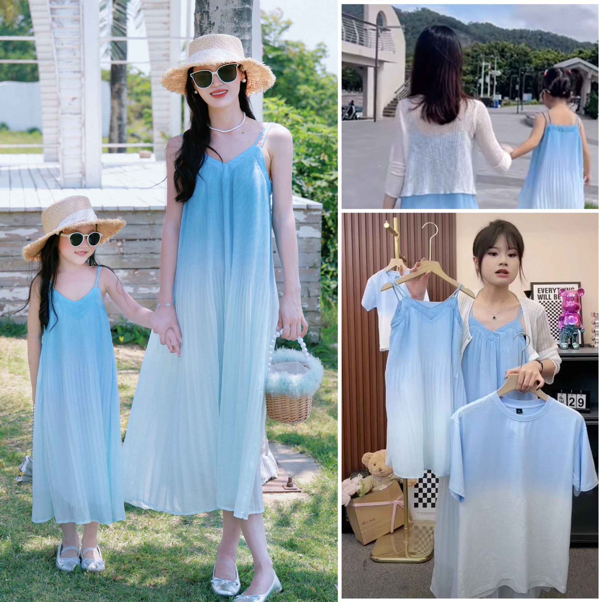 24060 남성용 글레이셔 블루 싱글 탑