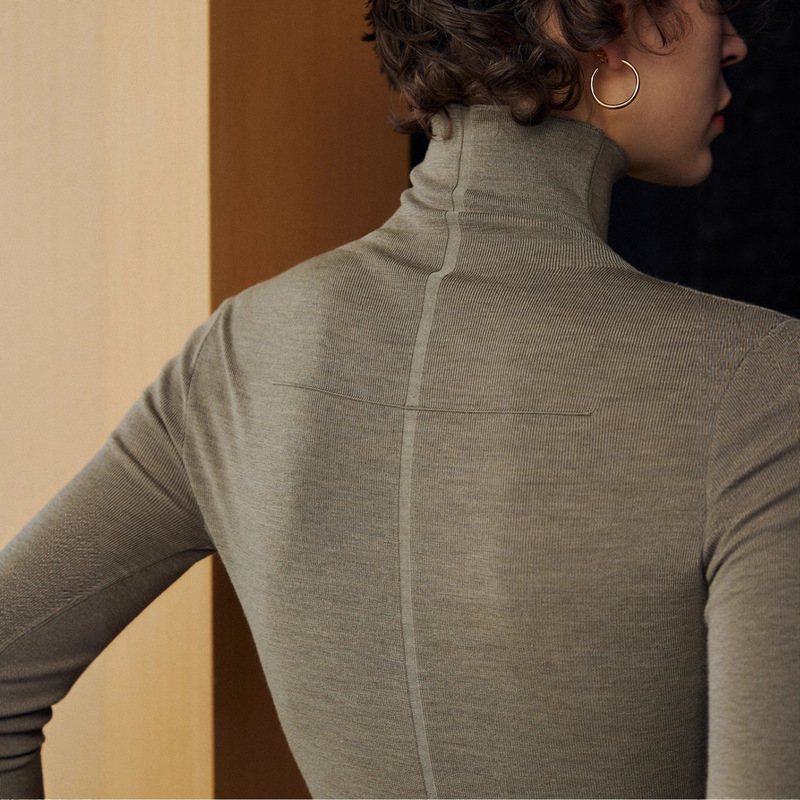 Back Cross Base King Biella German 160S Gold Wool Tec Washable Knitted Base Shirt