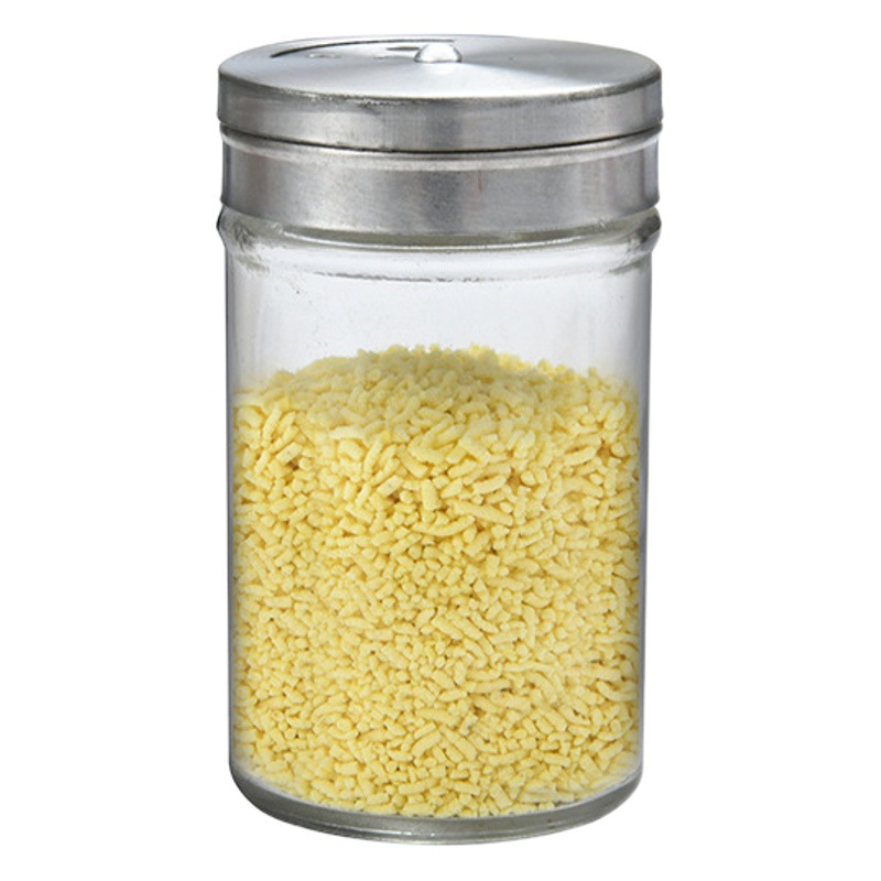 Vidrio polvo suelto tarro pimienta barbacoa MSG sal tarro hogar cocina redonda caja de condimento tapa giratoria botella de condimento