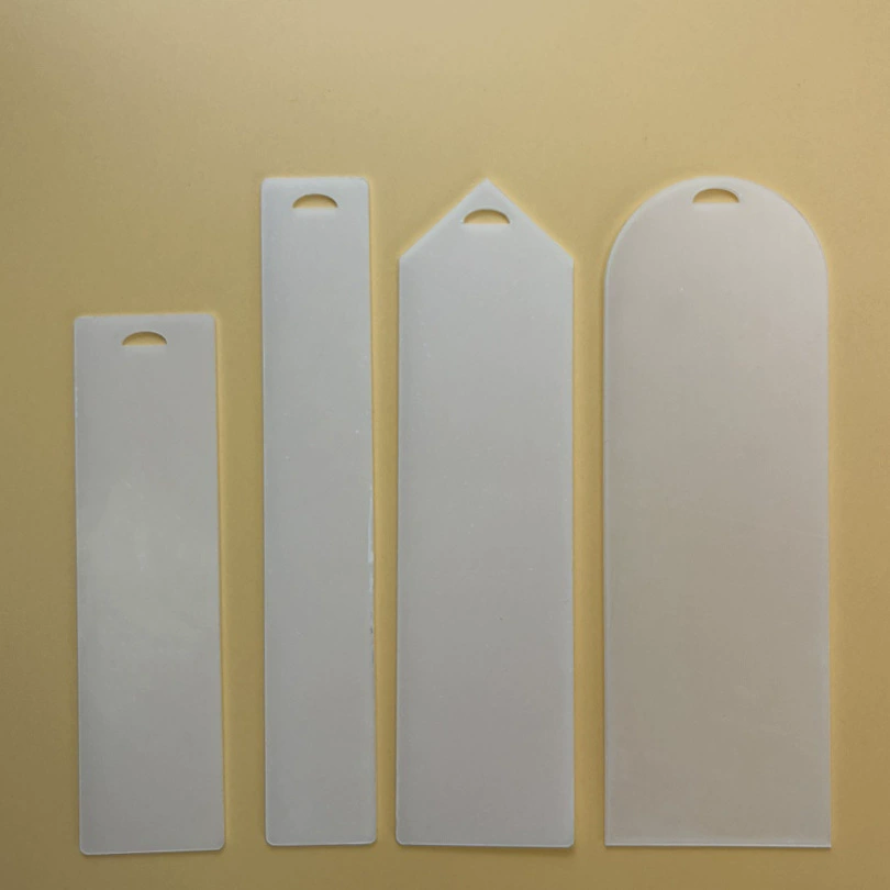 Прозрачная акрилная пустая этикетка DIY вечеринка визитная карточка свадебный логотип буклет аксессуары для студентов, читая подарки