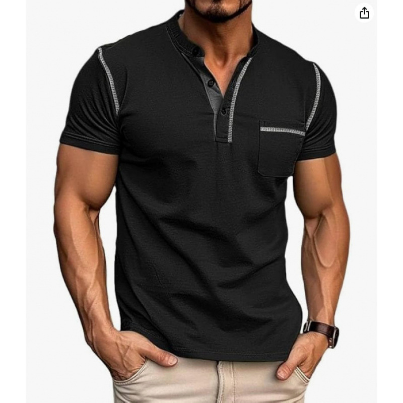 25 夏新作 Amazon クロスボーダー メンズ 半袖 Tシャツ 外国貿易独立ステーション 速乾 カジュアル アメリカン ヘンリー ポロ|undefined